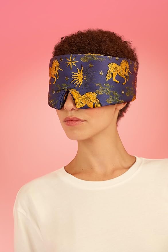 Glow People Silk Sleep Mask – 100% Mulberry Silk Eye Mask for Sleeping, Total Blackout, Cloud-Soft and Adjustable for Beauty Sleep and Travel - Skygaze
