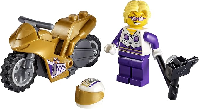 LEGO City Selfie Stunt Bike 60309 Building Kit; Fun Selfie Stick Stunt Bike Toy for Kids (14 Pieces)