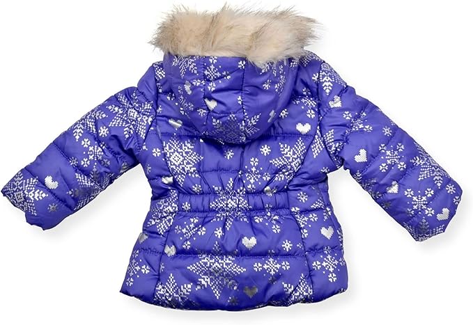 Arctic Quest Little Girls Bib Snow Pants and Ski Jacket Water-Resistant Snowsuit For Kids Winter Jacket For Girls