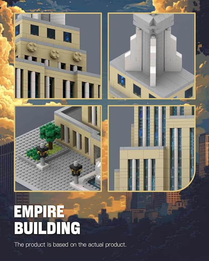 dOvOb Architecture Empire Building Micro Blocks Set（3819PCS） - World Famous Architectural Model Toys Gifts for Kid and Adult