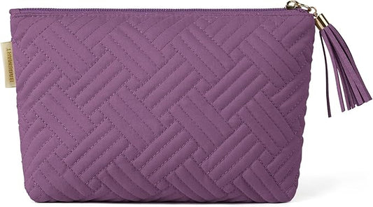 BAGSMART Small Cosmetic Bag, Elegant Roomy Makeup Bags,lipstick pouch,Zipper Pouch,Great Gifts for Women,Travel Waterproof Toiletry Bag Accessories Organizer Gifts