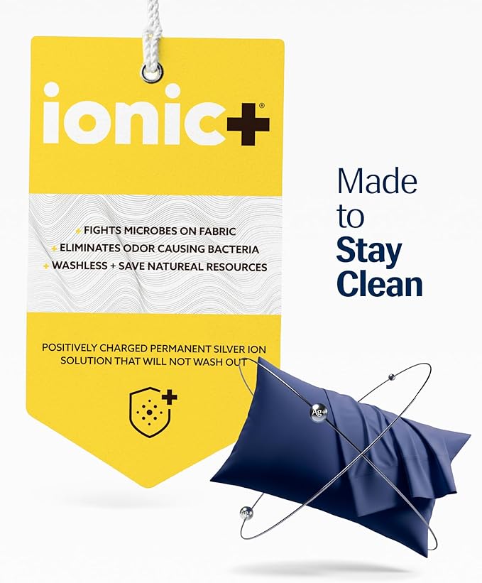 REST® Evercool®+ Cooling Pillowcases King - 2 Pillowcases for Sensitive Skin, Silver Infused Fabric for Hygienic Sleep, Silky Smooth for Curly Hair, High Elastic for Snug Fit (19x35 inches)