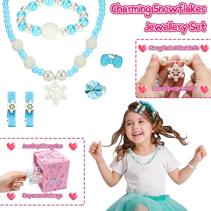 Jewelry Toys-for-Girls,Toddler Girls Toys Age 6-8,Lovely Rings Kids-Toys for 3 4 5 6 7 8 9 10 Year Old Girls,Play Jewelry Princess Toys for Dress Up,Easter Birthday Unicorns-Gifts-for-Girls