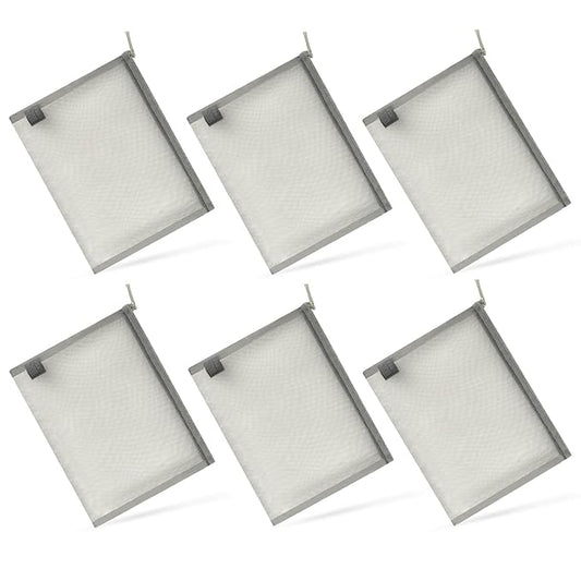 EASYFUN Small Zipper Pouch，6 Pieces Mini Mesh Pouch Coin Purse Portable Cosmetic Case Mesh Storage Bags with Key Kit Small Item Organizer,5 x 4 Inch