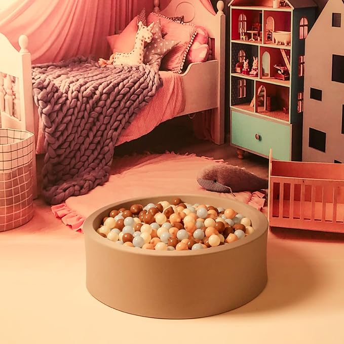 GOGOSO Bear Ball Pit Balls Shapes BPA Free Plastic Play Balls Crush Proof Kids Toddlers Baby Pastel Pelotas Toy Shaped Giant Friendship Bracelet