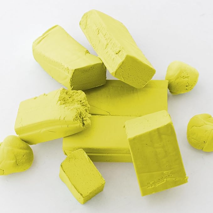 BAZIC Modeling Clay Yellow Color 1 LB, Modeling Dough Art Craft Non Toxic Gift for Artist Kids, Bulk for Classroom, 24-Pack