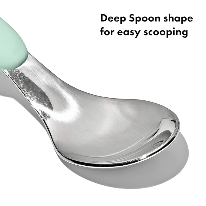 OXO Tot On-The-Go Fork and Spoon Set - Opal
