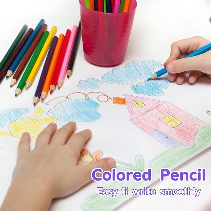 208 PCS Art Supplies,Drawing Art Kit Painting Art Set for Kids Girls Boys Artist, Gift Box with Trifold Easel, Includes Pastels, Crayons, Colored Pencils, Coloring Book, Scissors, Origami Paper 40 Sh.