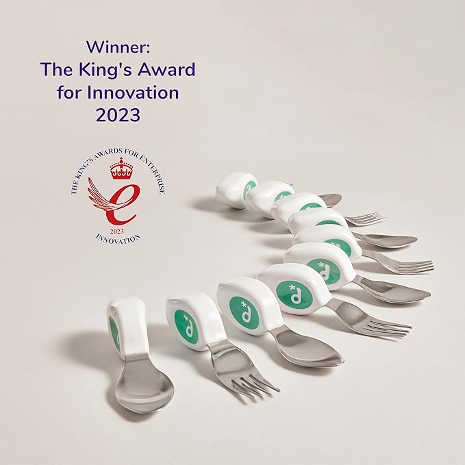 doddl 6-piece Spoon and Fork Set (3 Pairs) - Learn to use Toddler Silverware in Minutes, Toddler Utensils 1 year old & up, Baby Led Weaning Supplies