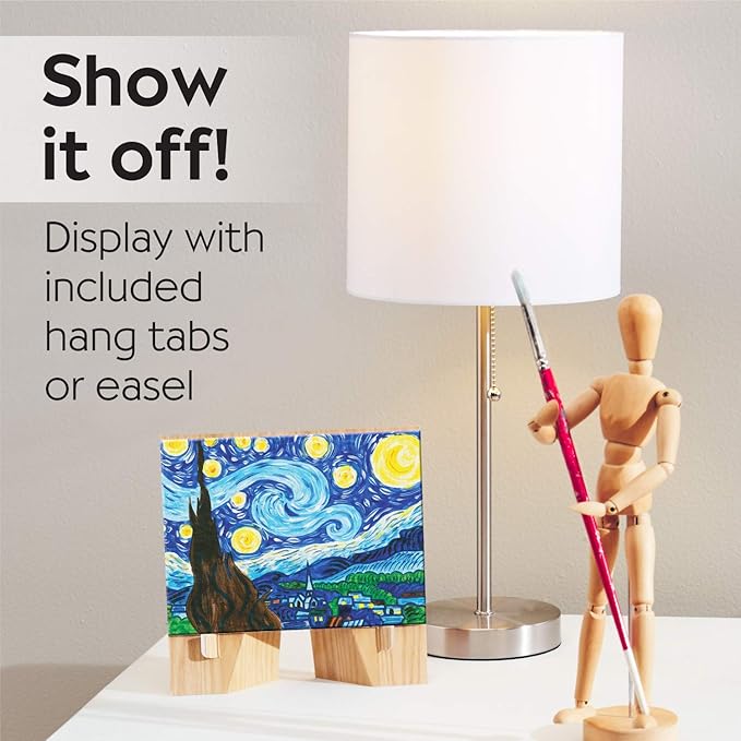 Faber-Castell Paint by Number Museum Series - Vincent Van Gogh, The Starry Night - Paint by Numbers for Adult Beginners & Young Artists (Packaging May Vary)