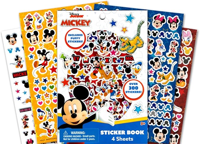 Classic Disney Disney Mickey and Minnie Mouse Activity Coloring Books Bundle with Stickers for Kids