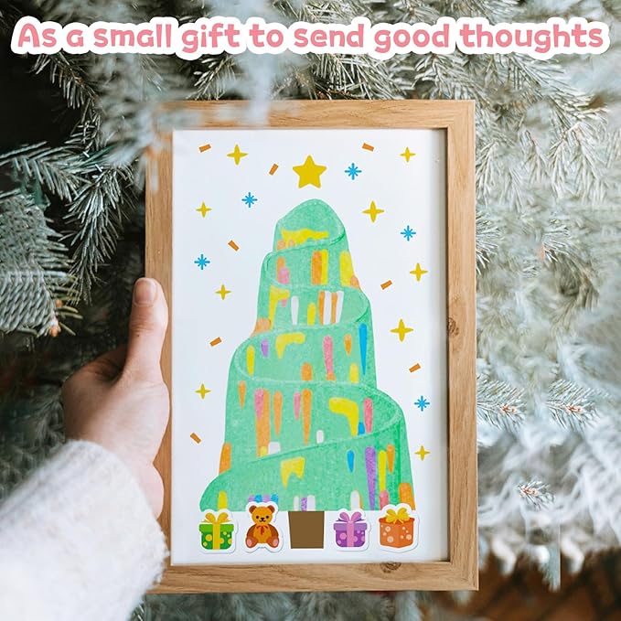 20-Piece Rainbow Scratch Art Set for Kids – DIY Scratch Paper Art Kit, Creative Postcards, Fun Toddler Party Activities & Unique Gift Ideas