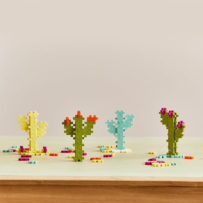 Plus Plus 240 Piece Interlocking Building Blocks for Kids, Open Ended Connecting Toys, Stem Bin Classroom Mini Manipulatives - Botanica Mix Play Tube