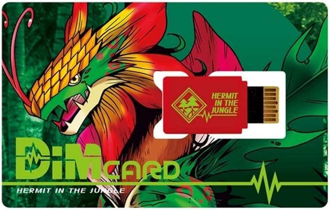 BANDAI Digimon Hermit in The Jungle and Nu Metal Empire DIM Cards DIM Card Expansions for The Vital Bracelet| Raise New Electronic Pets with These Vital Bracelet Cards