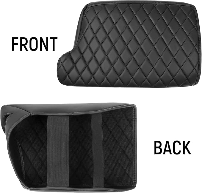 Bercicci Center Console Armrest Cover Compatible with Honda 2013-2017 Accord (Include Hybrid) Accessories Leather Material Center Console Liner Protection