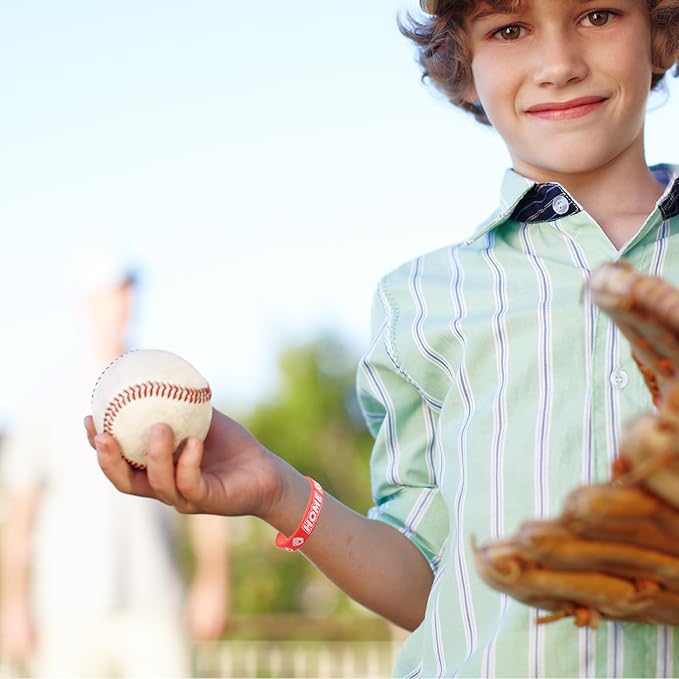Fancy Land 35 Silicone Baseball Motivational Bracelets for Kids baseball Gift Party Supply