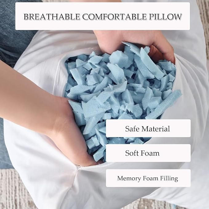 Luxury Shaggy Faux Fur Body Pillow,Fluffy Bed Pillow with Zipper Closure,Soft Decorative Plush Full Long Pillows,Fuzzy Hug Pillow for Living Room Side Sleeper & Pregnancy 20"x54" Sage Green Grid Print