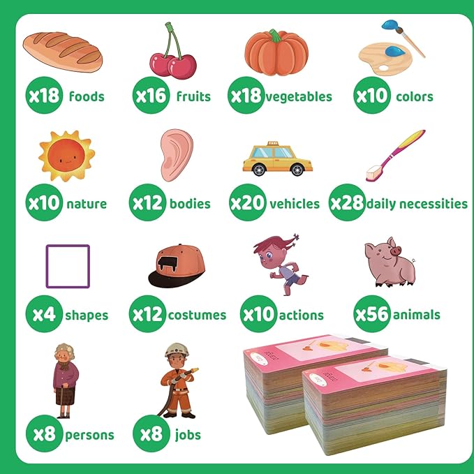 Kids Toddler Toys, Baby Dinosaur Talking Flash Cards for 2 3 4 5 6 Year Old Boys Girls with 224 Sight Words, Autism Sensory Toys, Montessori Learning Educational Toys Children Gifts (Green)