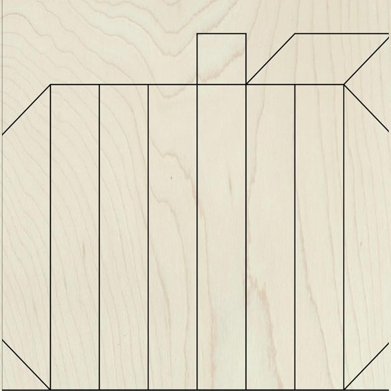 Fall Unfinished Barn Quilt Square Wooden Sign DIY Painting Craft Kit Adults, Autumn Paintable Country Decor Canvas Quilts Blocks to Paint (18 inches, Pumpkin) AVTRBoutique