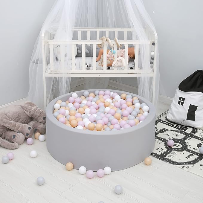 GOGOSO Pit Balls Pack of 100 - Purple Colors Ball Pit Ball BPA Free Plastic Ball for Toddlers Baby Kids Birthday Pool Tent Party Favors Summer Water Bath Toy (5.5CM)