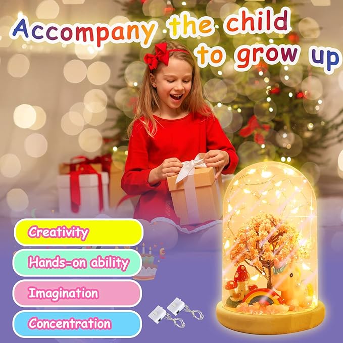 HONGID Make Your Own Unicorn Night Light - Unicorn Craft Kit for Kids,Unicorn Toys for Girls,Kids Christmas Gifts for Teen Girls Age 3+