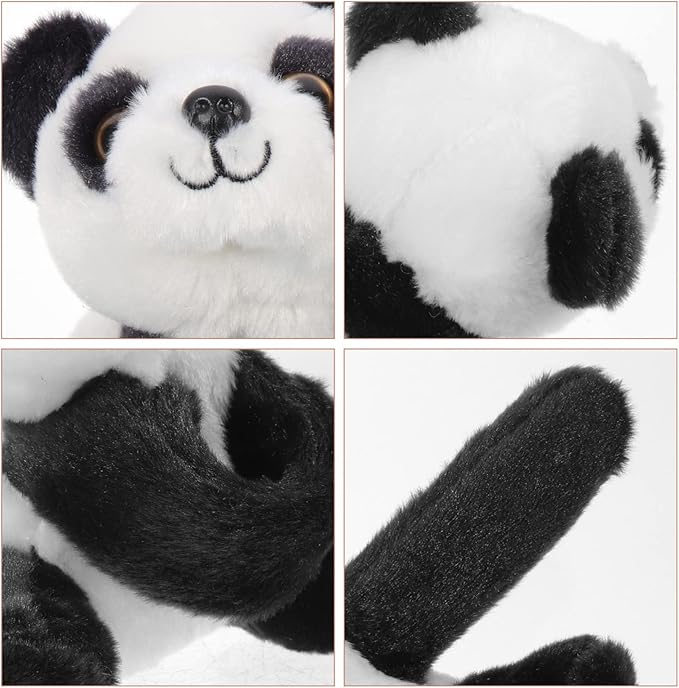 1PC Animal Slap Bracelet, Stuffed Animal Panda Snap Bracelet, Jungle Themed Slap Bracelet, Animal Plush Toys Party Favors for Kids Boys Girls…