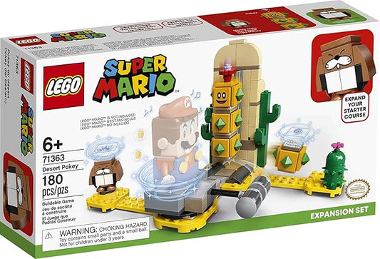 LEGO Super Mario Desert Pokey Expansion Set 71363 Building Kit; Toy for Creative Kids to Combine with The Super Mario Adventures with Mario Starter Course (71360) Playset (180 Pieces)