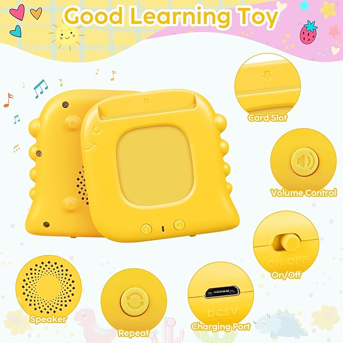 Talking Flash Cards,Kids Toddler Flash Cards with 240 Sight Words,Montessori Toys,Autism Sensory Toys,Speech Therapy Toys,Learning Educational Toys Gifts for Age 1 2 3 4 5 Years Old Boys and Girls