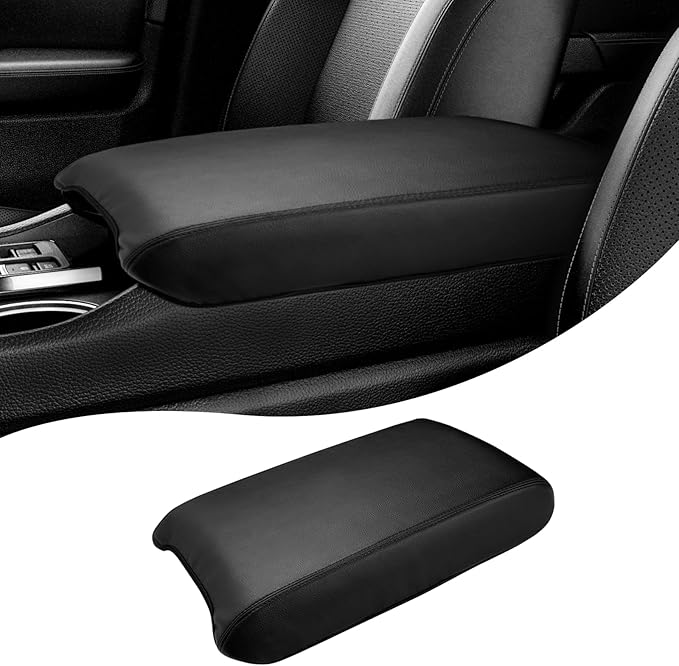Autorder Center Console Cover for 2023-2025 2026 Honda Pilot/2024-2026 Ridgeline Passport Accessories Armrest Cover Anti-Scratch Middle Console Pad Leather Armrest Protector