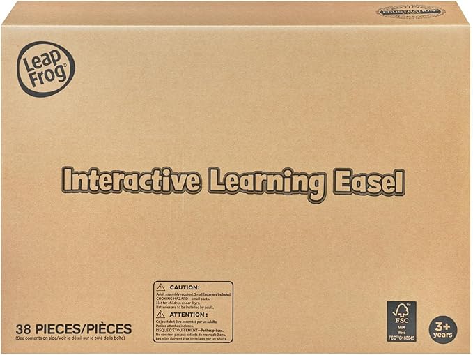 LeapFrog Interactive Learning Easel with Magnetic Chalkboard and Whiteboard for Kids Ages 3-5 (Frustration Free Packaging)