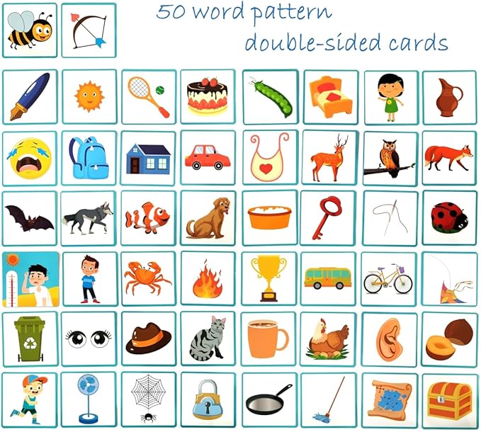 Wooden CVC Word Spelling Games for Kids Ages 3-6, Montessori Educational Toys, Preschool Kindergarten Learning Activities for Toddlers 3 4 5 6 Years Old, Wooden Spelling Blocks