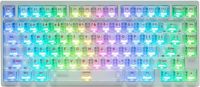 MG75MAX 81 Keys Wired Magnetic Switch Keyboard, 256KHZ Single Key Scan Rate, PCB Nano-Coating Waterproof, Hall Effect, 8KHZ/ARGB/CNC Aluminum Gaming Keyboard(Silver)