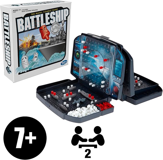 Hasbro Gaming Battleship with Planes | 2-Player Strategy Board Games for Kids | Easter Gifts for Boys & Girls | Ages 7+ (Amazon Exclusive)