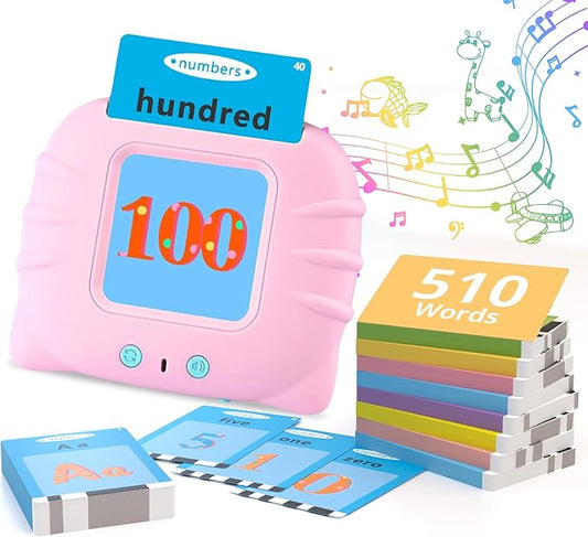 Pocket Speech Therapy Toys，Alphabet Flash Cards for Toddlers with 510 Sight Words, ABC Learning Resources Toys, Autism Sensory Toys for Autistic Children, Preschool Educational Montessori Toys