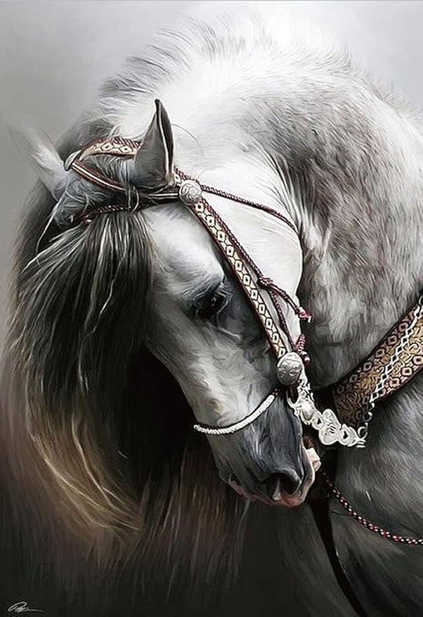 Jigsaw Puzzles 1000 Pieces for Adults 1000 Piece Puzzles for Adults and Kids (White Horse)