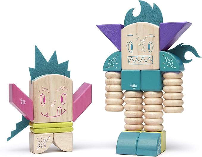 Tegu Beans & Tumtum Magnetic Wooden Block Set