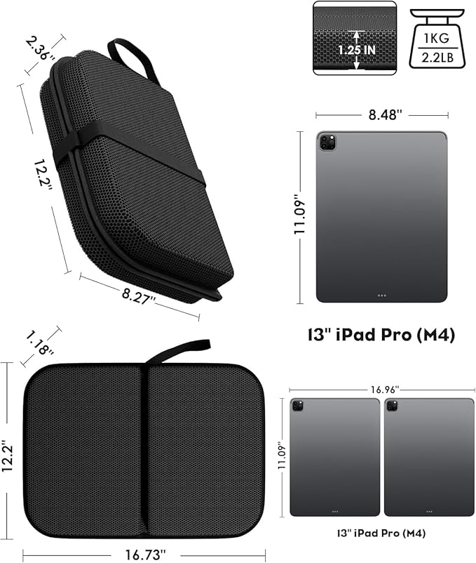 WISIMMALL Gel Seat Cushion Portable Travel Cushions, 16.5" x 12" Large Size Super Thick Foldable Chair Seat Cushion Lightweight for Car Office Chair Wheelchair, Pressure Sores Tailbone Pain Relief