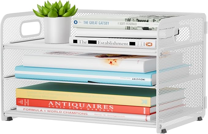 3 Tier Paper Letter Tray Organizer for Desk