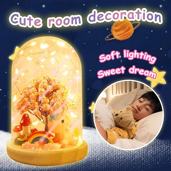 HONGID Make Your Own Unicorn Night Light - Unicorn Craft Kit for Kids,Unicorn Toys for Girls,Kids Christmas Gifts for Teen Girls Age 3+