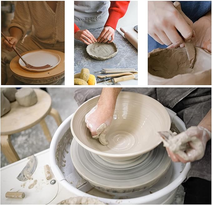 Air Dry Clay 10 LBs, Pottery Modeling Clay for All Purpose Hand Modeling and Throwing, Non-Toxic (Gray)