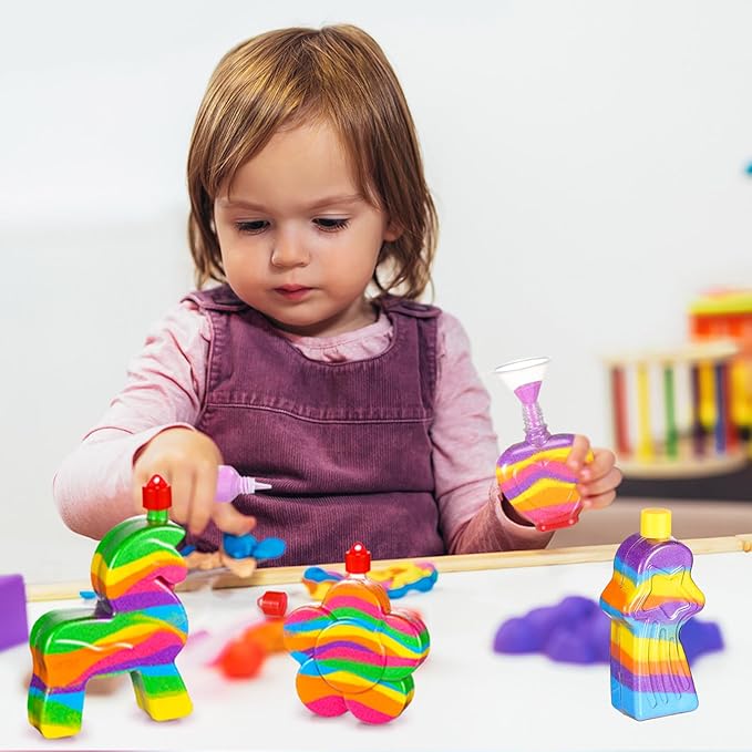 Libima 20 Pcs Sand Art Necklaces for Kids Bulk Sand Art Bottle, Colored Sand for Crafts Create Your Own Sand Art Sets for DIY Craft Making Classroom Activities Party Favors, Without Sand