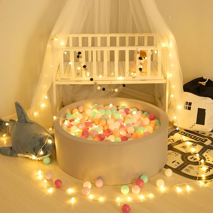 GOGOSO 100 Ball Pit Balls - Pink Soft Plastic Balls Phthalate Free BPA Free Play Balls for Ball Pool Birhtday Party Girls Kids with Storage Bag, 2.15inches