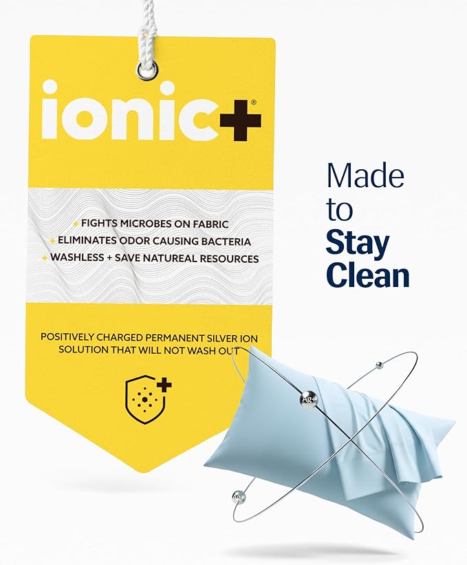 REST® Evercool®+ Cooling Pillowcases King - 2 Pillowcases for Sensitive Skin, Silver Infused Fabric for Hygienic Sleep, Silky Smooth for Curly Hair, High Elastic for Snug Fit (19x35 inches)