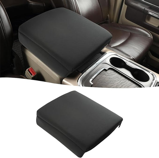 GIANT PANDA Center Console Cover Armrest Cover Cushion Fits Dodge RAM 1500 2500 3500 2009 2010 2011 2012 2013 2014 2015 2016 2017 2018, Scratch Resistant and Waterproof, Neoprene, Black