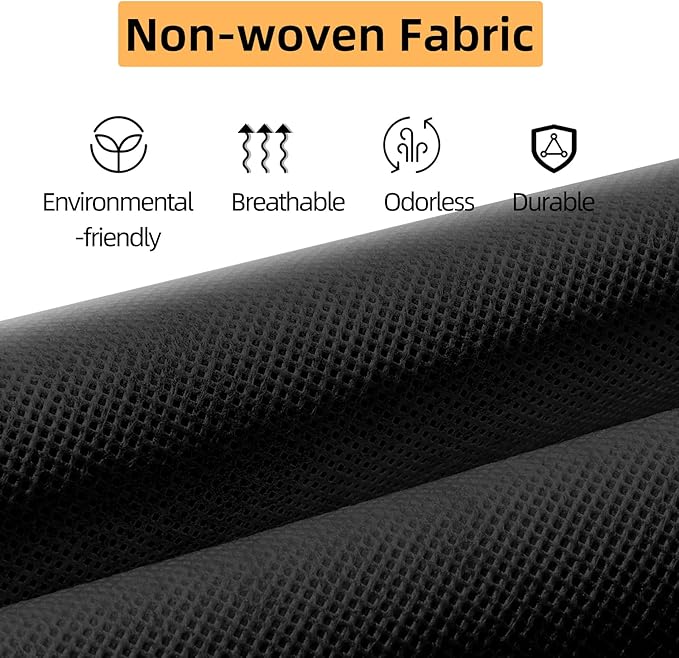 2 Packs Hanging Closet Organizer, 4-Shelf Closet Organizers and Storage with Side Pockets, Collapsible Hanging Shelves for Closet & RV & College Dorm,Black