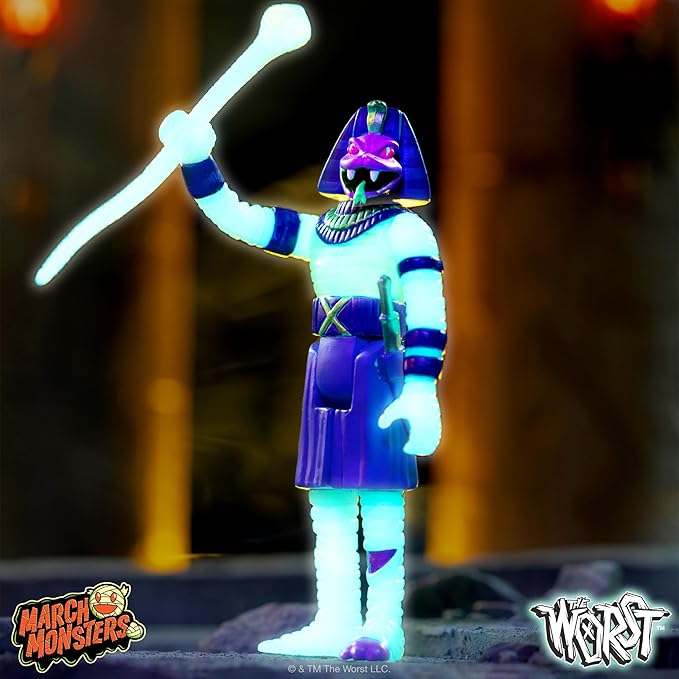 Super7 The Worst Snake TUT (Monster Glow) - 3.75" The Worst Action Figure Collectibles and Retro Toys