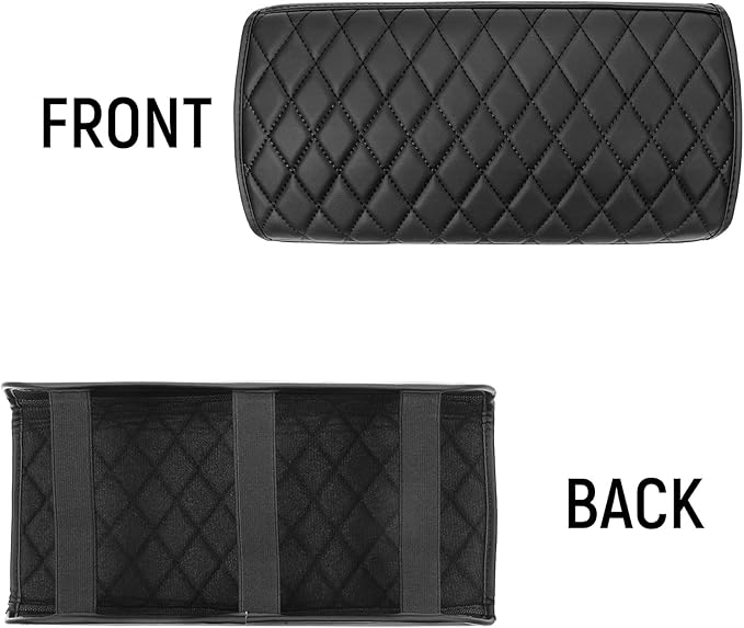 Bercicci Center Console Armrest Cover Compatible with Tesla 2021-2024 Model Y & 2017-2023 Model 3 Accessories (Not for Y Juniper & 3 Highland) Leather Material Center Console Liner Protection