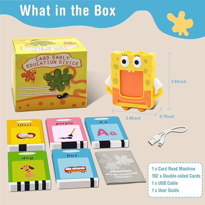 Toddler Toys Talking Flash Cards for 1 2 3 4 5 6 Year Old,Speech Therapy Montessori Toys with 384 Sight Words Learning Educational Gifts,Autism Sensory Toys for Autistic Children