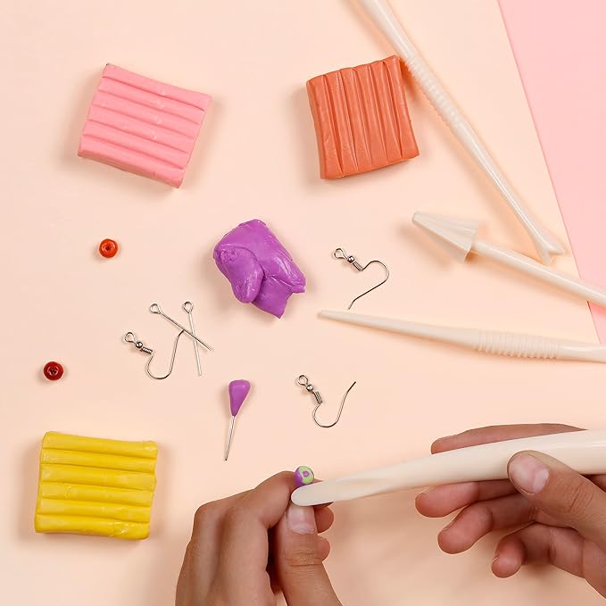 Incraftables Polymer Clay Kit (24 Colors Soft Block). Modeling Oven Bake Clay Kit for Adults, & Kids with Sculpting Tools. Non Toxic Molding Polymer Starter Baking Set for Jewelry Making