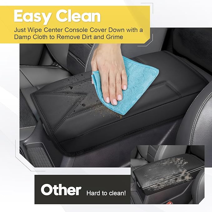 FIILINES Center Console Cover Fit for 2023-2026 Honda CRV, Armrest Cover Pad Cushion Protector for CRV Accessories Armrest Cover Anti-Scratch Center Console Pad Armrest Box Cover